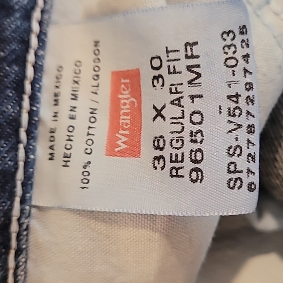 Wrangler Jeans Men's Jeans Regular Fit 38/30 - Picture 8 of 8